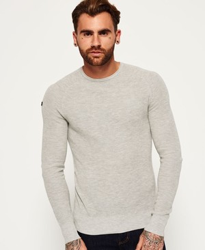 Superdry Premium City Crew Neck Férfi Ugró Titán/Szürke | HGCDY9675